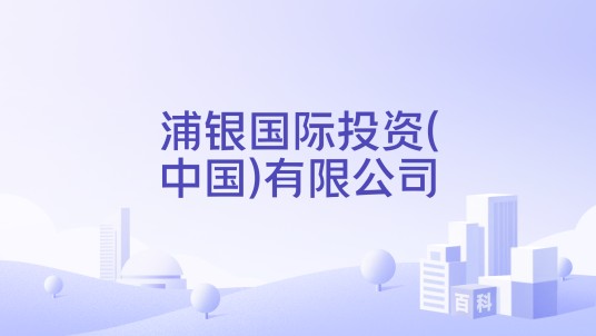 浦银国际投资(中国)有限公司