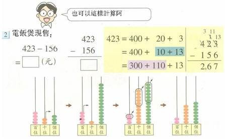 退位减法