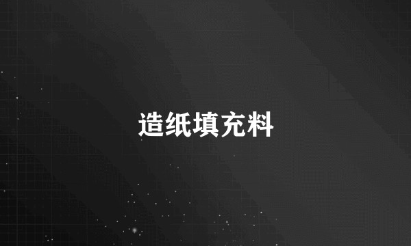 造纸填充料