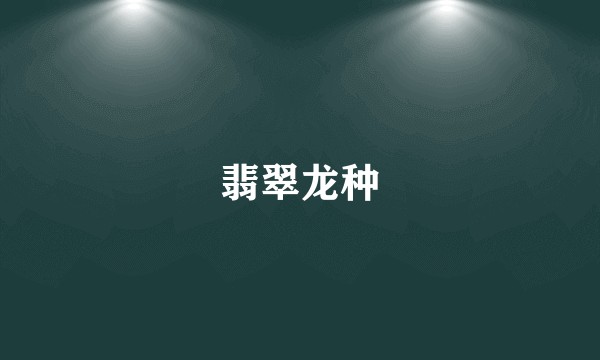 翡翠龙种