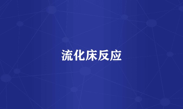流化床反应