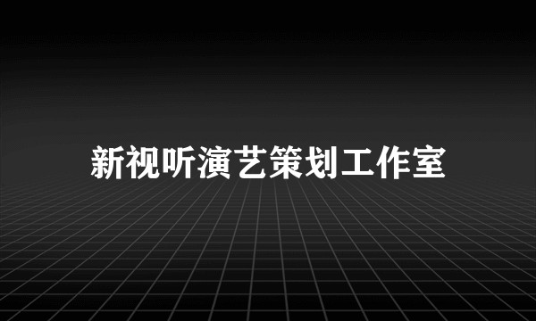 新视听演艺策划工作室