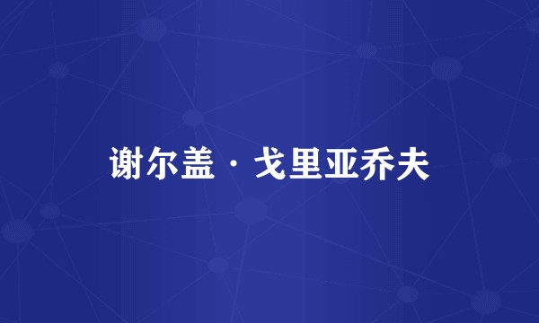 谢尔盖·戈里亚乔夫