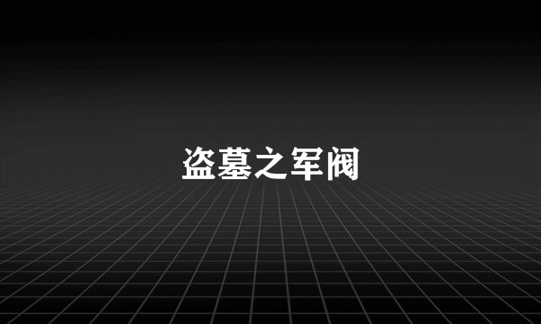 盗墓之军阀