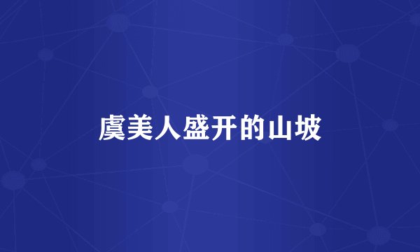 虞美人盛开的山坡