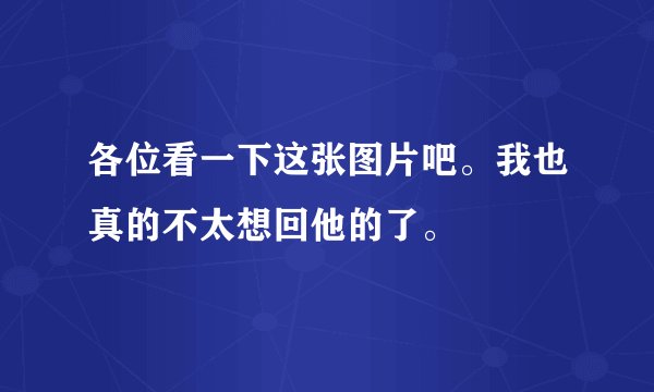 各位看一下这张图片吧。我也真的不太想回他的了。