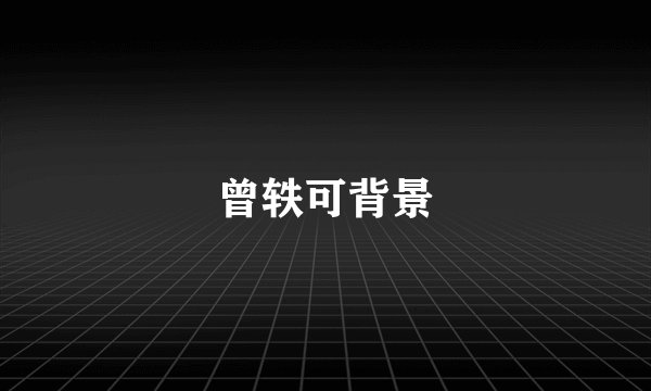 曾轶可背景