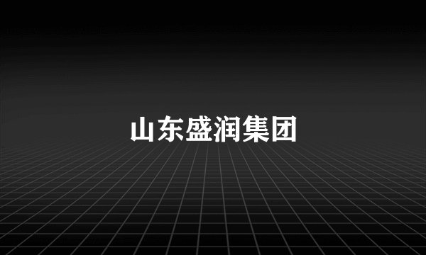 山东盛润集团