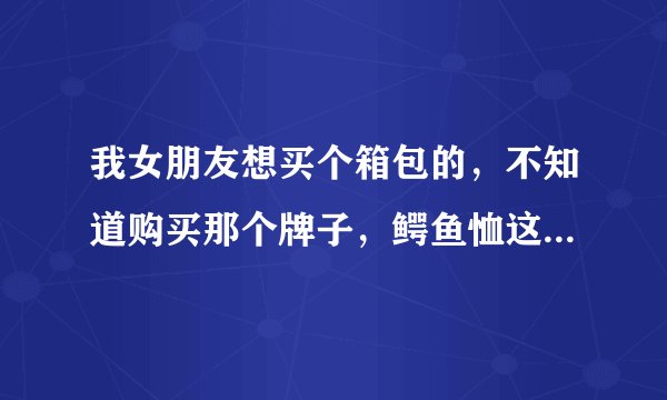 我女朋友想买个箱包的，不知道购买那个牌子，鳄鱼恤这个牌子好用么？【包客隆鳄鱼恤箱包】