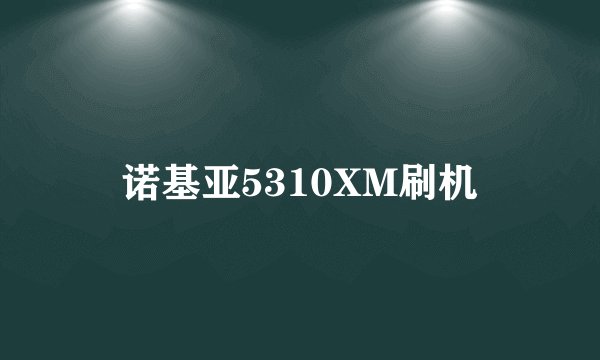 诺基亚5310XM刷机