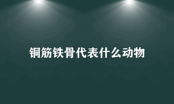 铜筋铁骨代表什么动物