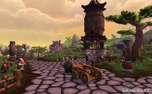 步入每日一图:《魔兽世界:潘达利亚的迷雾》熊猫人主城截图首发