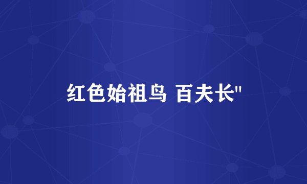 红色始祖鸟 百夫长