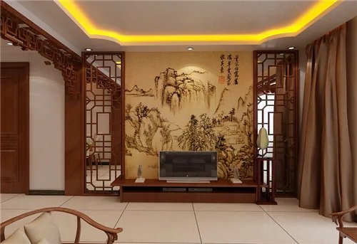 中式客厅隔断效果图 最美中式客厅隔断完美诠释中国风