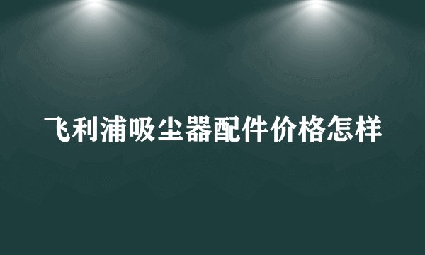 飞利浦吸尘器配件价格怎样