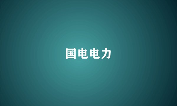 国电电力