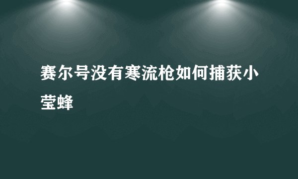 赛尔号没有寒流枪如何捕获小莹蜂