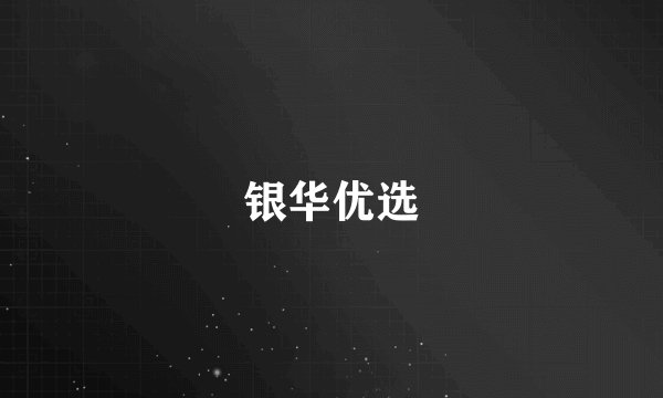 银华优选