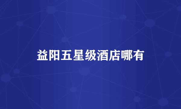 益阳五星级酒店哪有