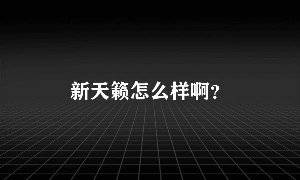 新天籁怎么样啊？