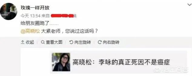 高晓松否认自己透露李咏的死因,你怎么看?