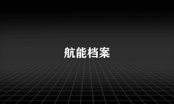 航能档案