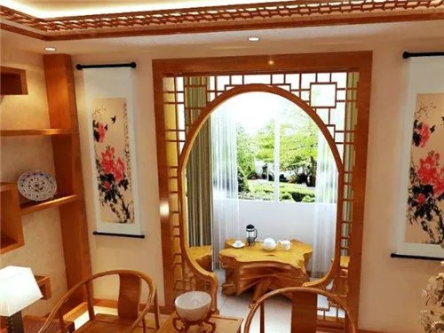 中式客厅隔断效果图 最美中式客厅隔断完美诠释中国风