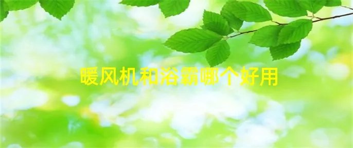 暖风机和浴霸哪个好用