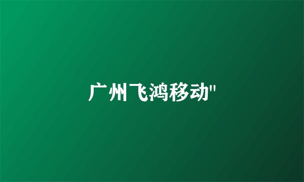 广州飞鸿移动