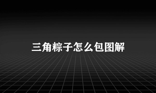 三角粽子怎么包图解