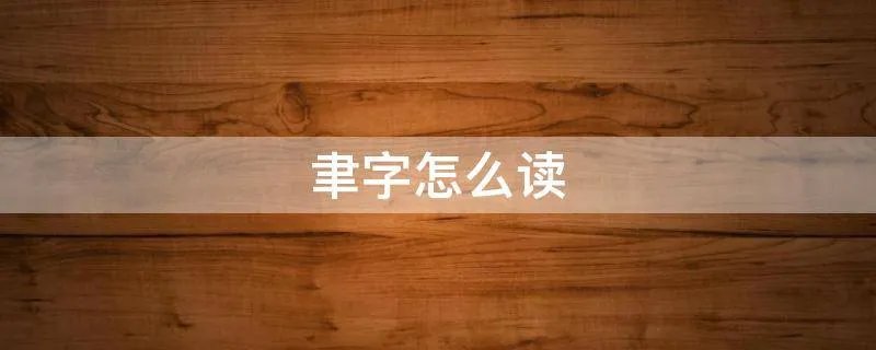 聿字怎么读