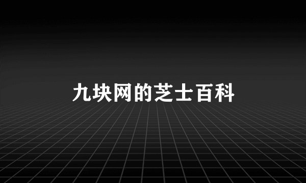 九块网的芝士百科