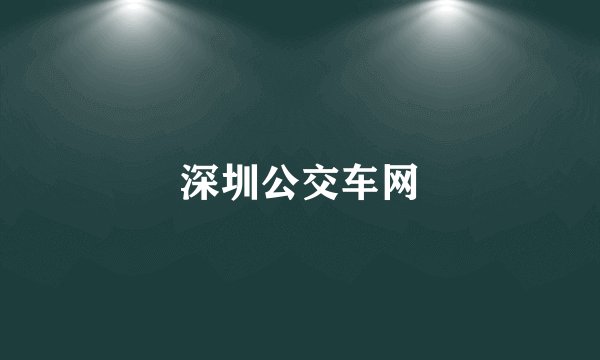 深圳公交车网