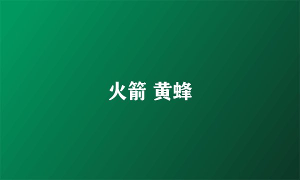 火箭 黄蜂