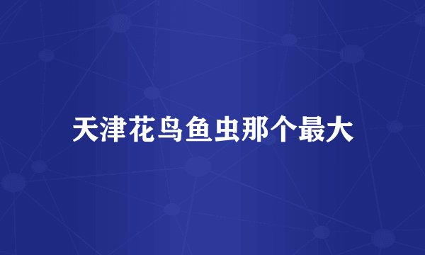 天津花鸟鱼虫那个最大