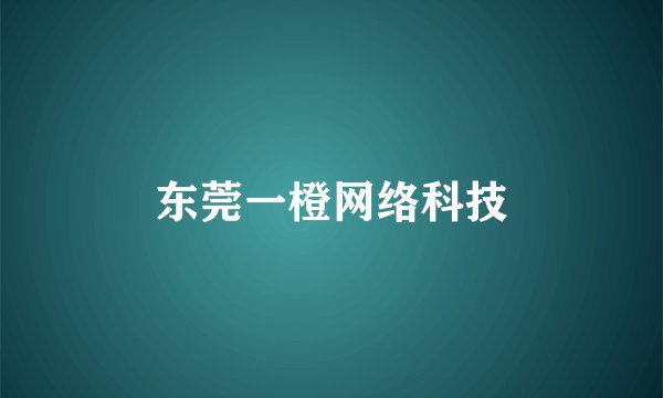 东莞一橙网络科技