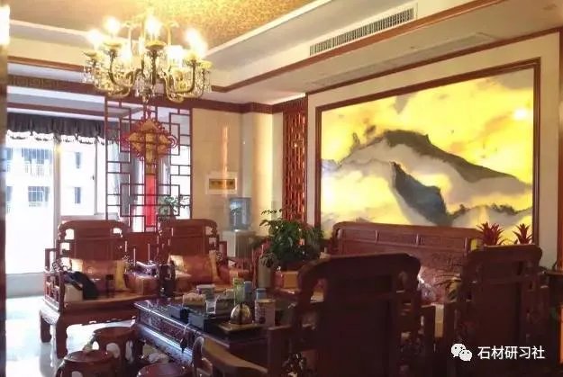山水画大理石背景如何搭配设计？看案例