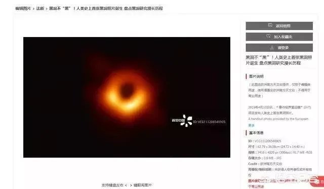 如何看待视觉中国获得人类首张黑洞照片版权?