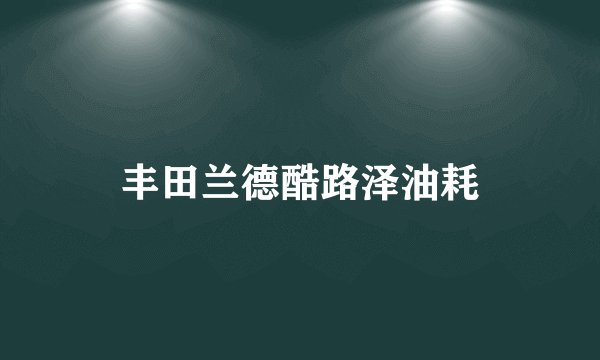 丰田兰德酷路泽油耗