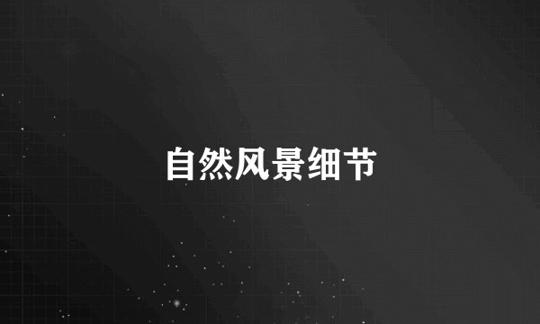 自然风景细节