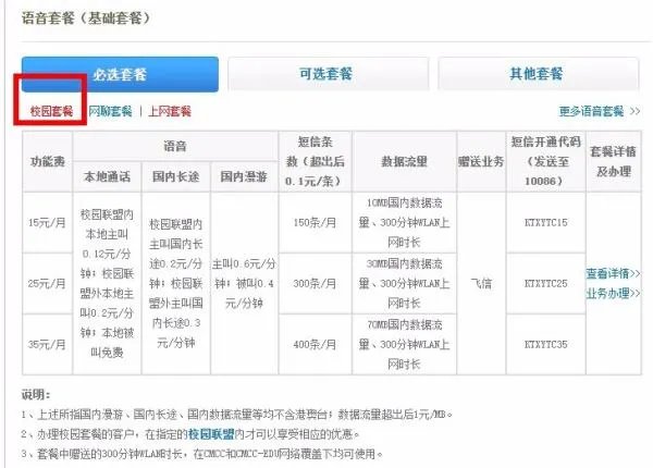 北京动感地带校园套餐怎么用?