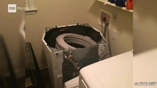 炸上瘾了?三星洗衣机爆炸惊动美国政府 犹如战争现场