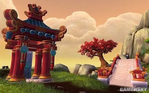 步入每日一图:《魔兽世界:潘达利亚的迷雾》熊猫人主城截图首发