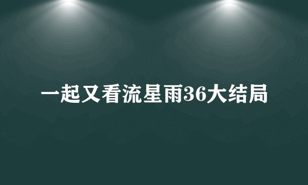 一起又看流星雨36大结局