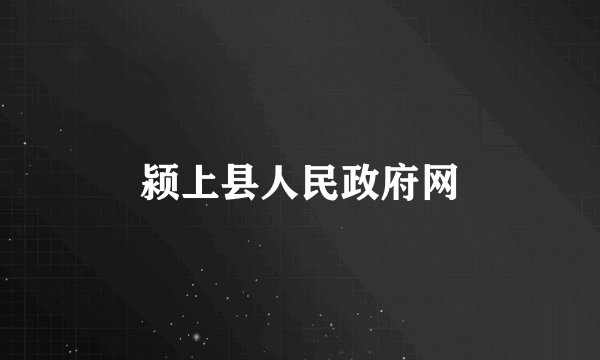 颍上县人民政府网