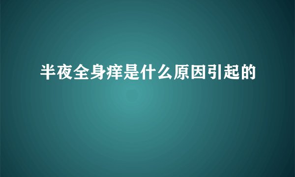 半夜全身痒是什么原因引起的
