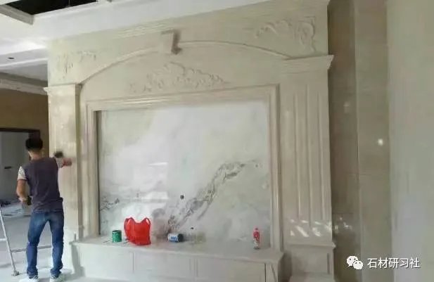 山水画大理石背景如何搭配设计？看案例