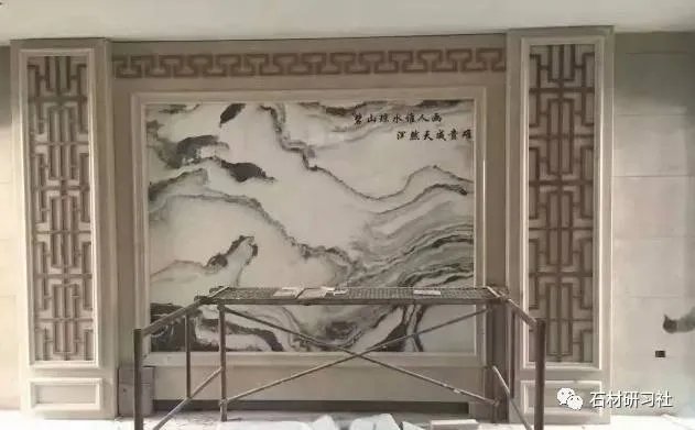 山水画大理石背景如何搭配设计？看案例